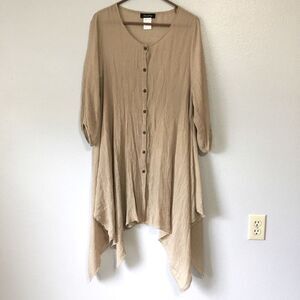 Sassy Bling • Sheer Tan Cover Up Size XL